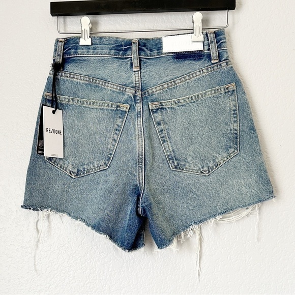 NWT RE/DONE 50s Cutoff High Waist Organic Denim Shorts 25